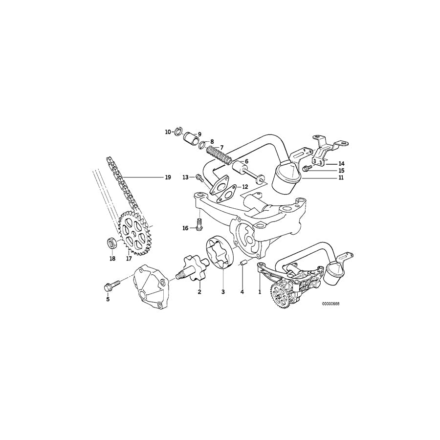 Genuine BMW 11411735896 E34 Suction Pipe (Inc. 525ix)