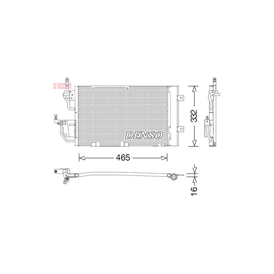 DENSO DCN20037 Air Conditioning Condenser