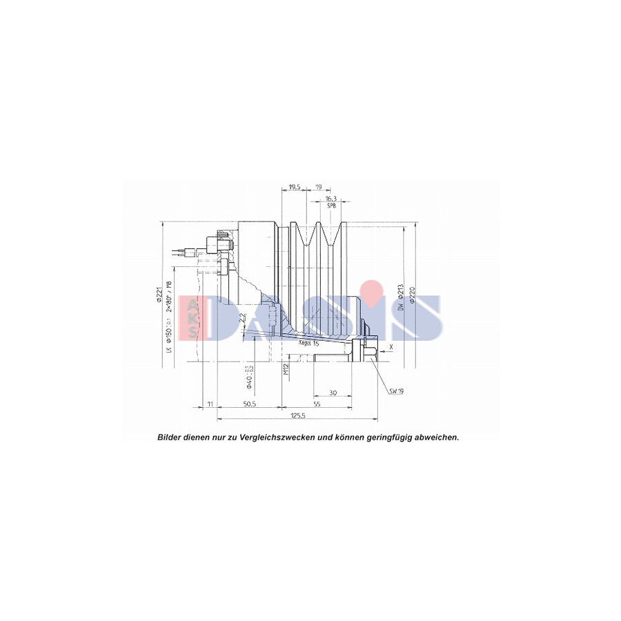 AKS Dasis 851191N AC Compressor Clutch