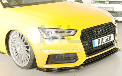 Rieger 00088226 Audi B9 F4 Front Splitter (A4 & S4) 3 | ML Performance UK Car Parts
