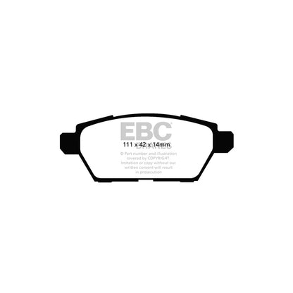 EBC DP1766 Mazda 6 Ultimax Rear Brake Pads 2 | ML Performance UK Car Parts