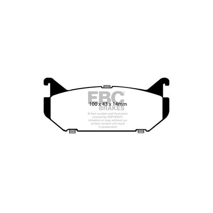EBC PD13KR209 Ford Mazda Yellowstuff Rear Brake Pad & GD Disc Kit 2 | ML Performance UK Car Parts