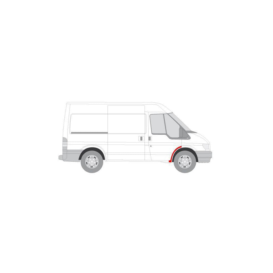 Blic 6504-03-2509332P Wing Fender for Ford Transit