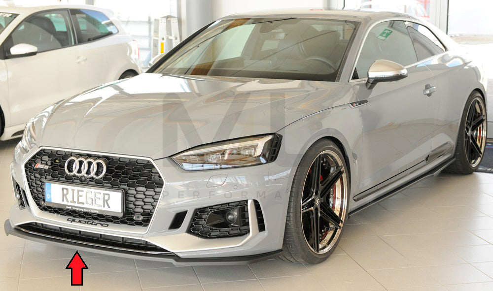 Rieger 00055484 Audi B9 F5 RS5 Front Splitter 8 | ML Performance UK Car Parts