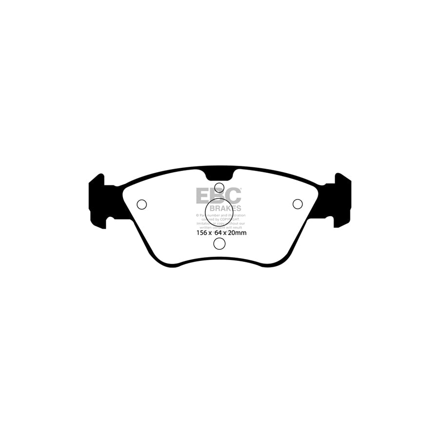 EBC DP21075 Chrysler Mercedes-Benz Greenstuff Front Brake Pads - ATE Caliper 2 | ML Performance UK Car Parts
