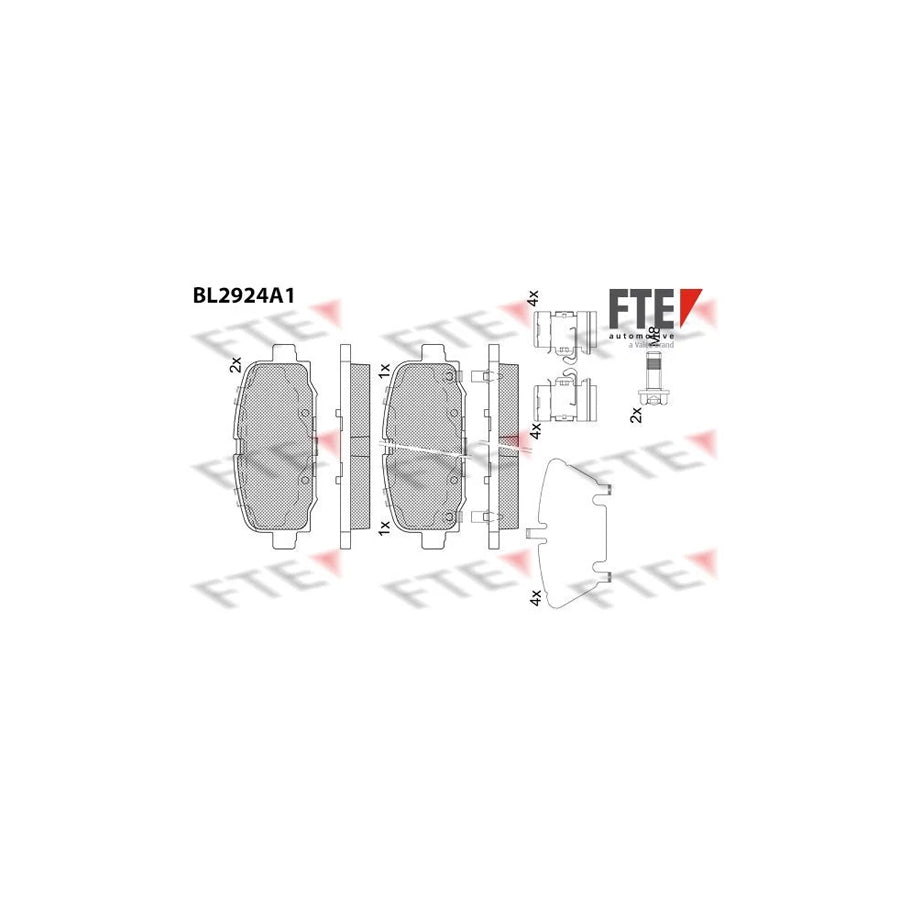 FTE 9011167 Brake Pad Set