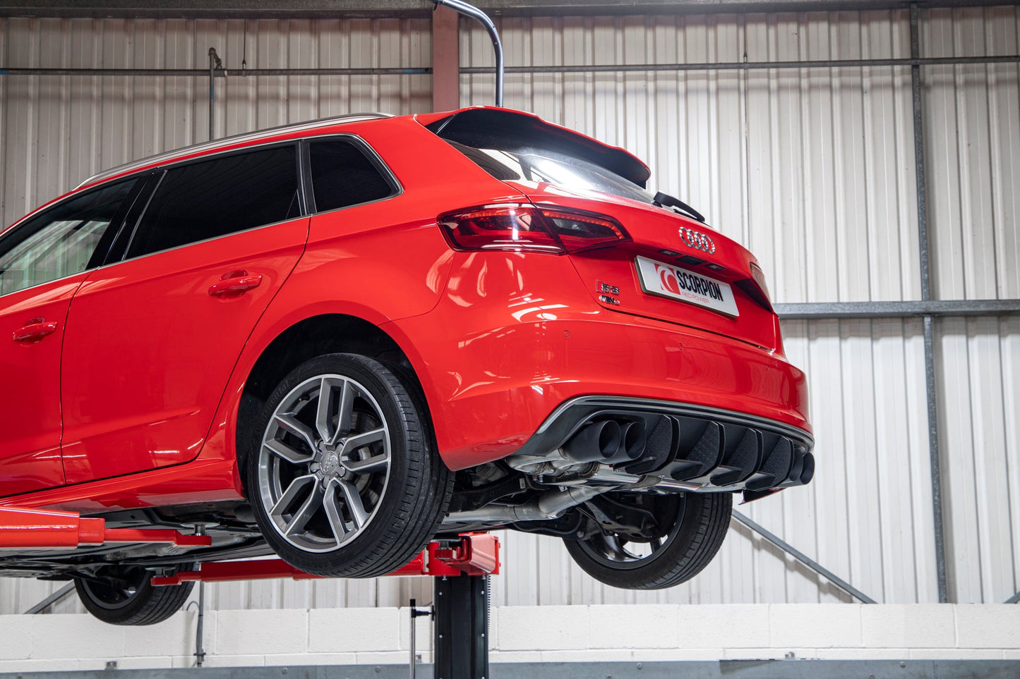Scorpion SAUS108C Audi S3 8V Non-Resonated Cat/Gpf-Back System With Valves | ML Performance UK UK