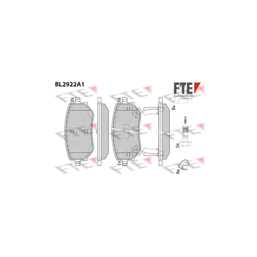 FTE 9011165 Brake Pad Set