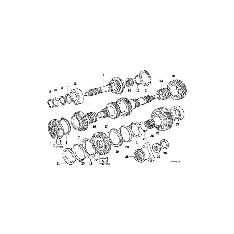 Genuine BMW 23221222254 E46 E87 E36 Shift Gear For 1St. Gear (Inc. 116i & Z3)