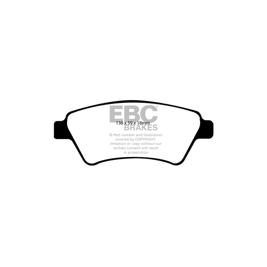 EBC PD40K1587 Renault Kangoo Ultimax Pad & Plain Disc Kit 2 | ML Performance UK Car Parts