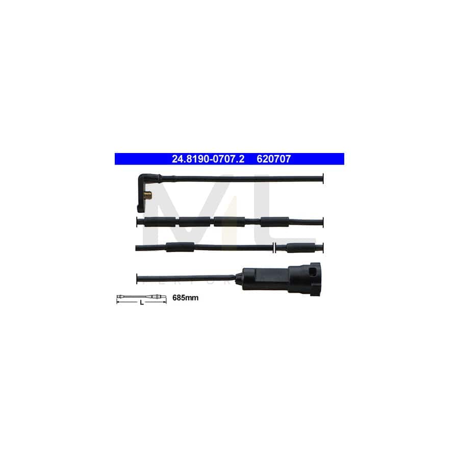 ATE 24.8190-0707.2 Brake pad wear sensor