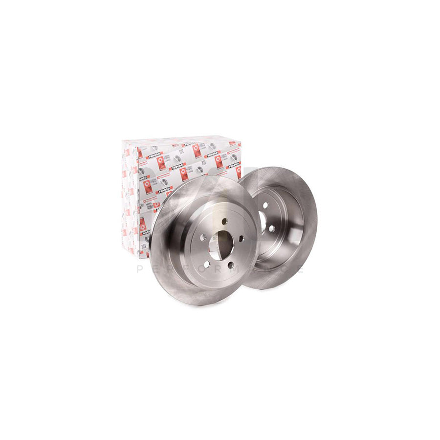 Ferodo Premier DDF1760 Brake Disc Solid, Without Bolts/Screws  - Pair