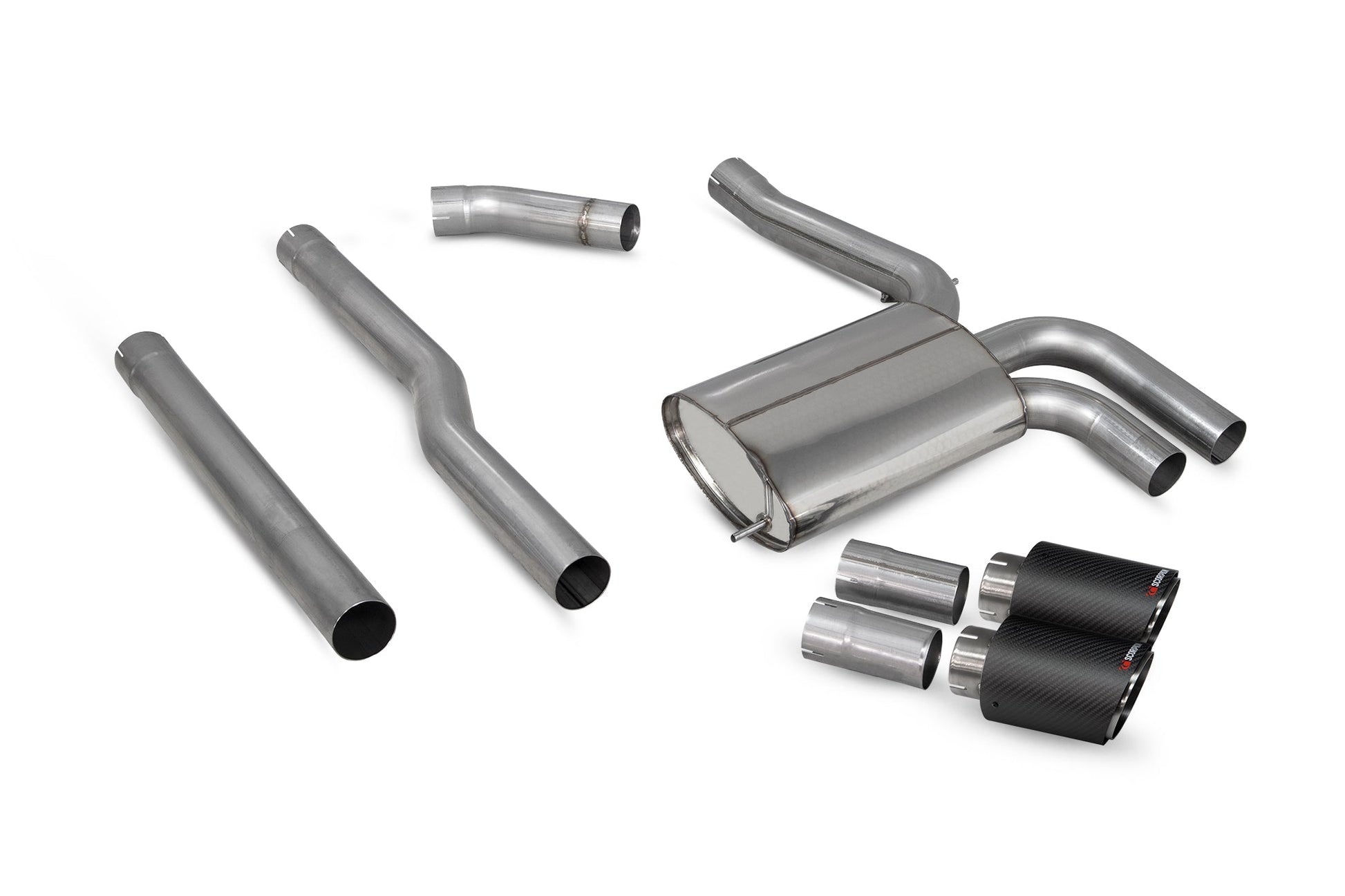 Scorpion SMNS020CF Mini Mini F55 Non-Resonated Cat-Back System | ML Performance UK UK