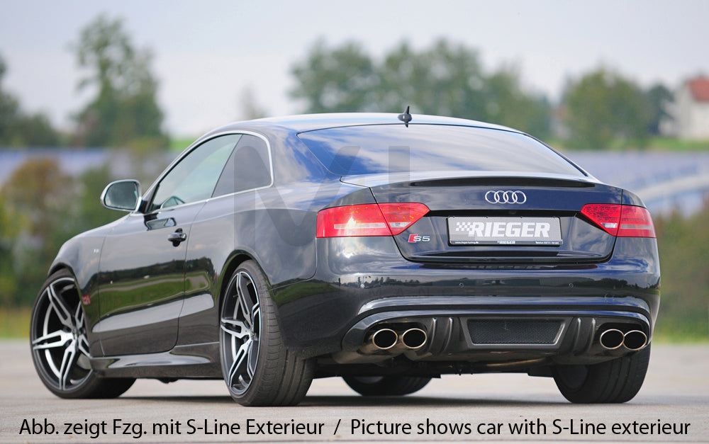 Rieger 00099086 Audi B8 B81 A5 Rear Diffuser 4 | ML Performance UK Car Parts