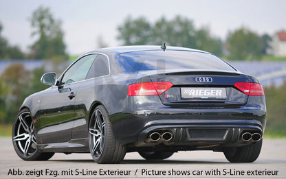 Rieger 00099086 Audi B8 B81 A5 Rear Diffuser 4 | ML Performance UK Car Parts