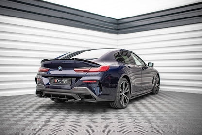 Maxton Design BMW Series 8 Gran Coupe M-Pack G16 Central Rear Splitter (with vertical bars)