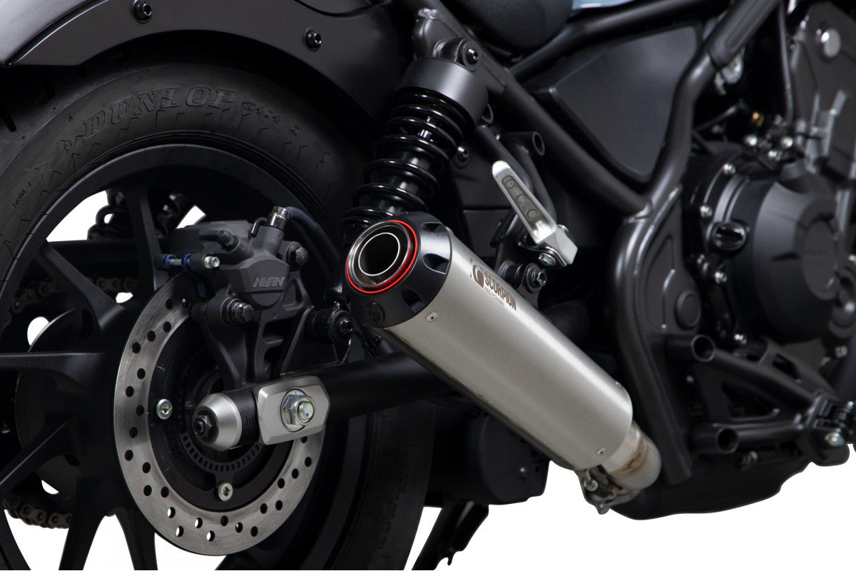 Scorpion PHA191SEO Honda CMX500 (Rebel) Red Power Slip-On - Stainless Steel Sleeve | ML Performance UK UK