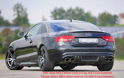 Rieger 00055416 Audi B8 B81 A5 Rear Diffuser 4 | ML Performance UK Car Parts