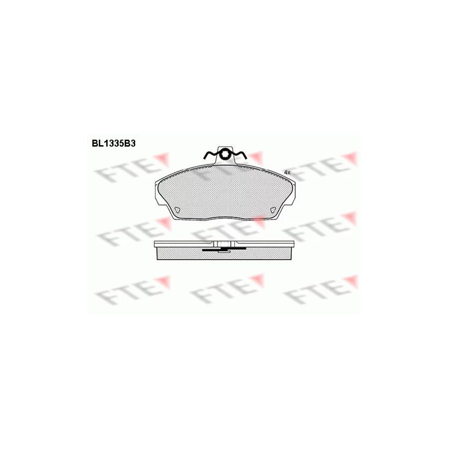 FTE 9010125 Brake Pad Set for Land Rover Freelander
