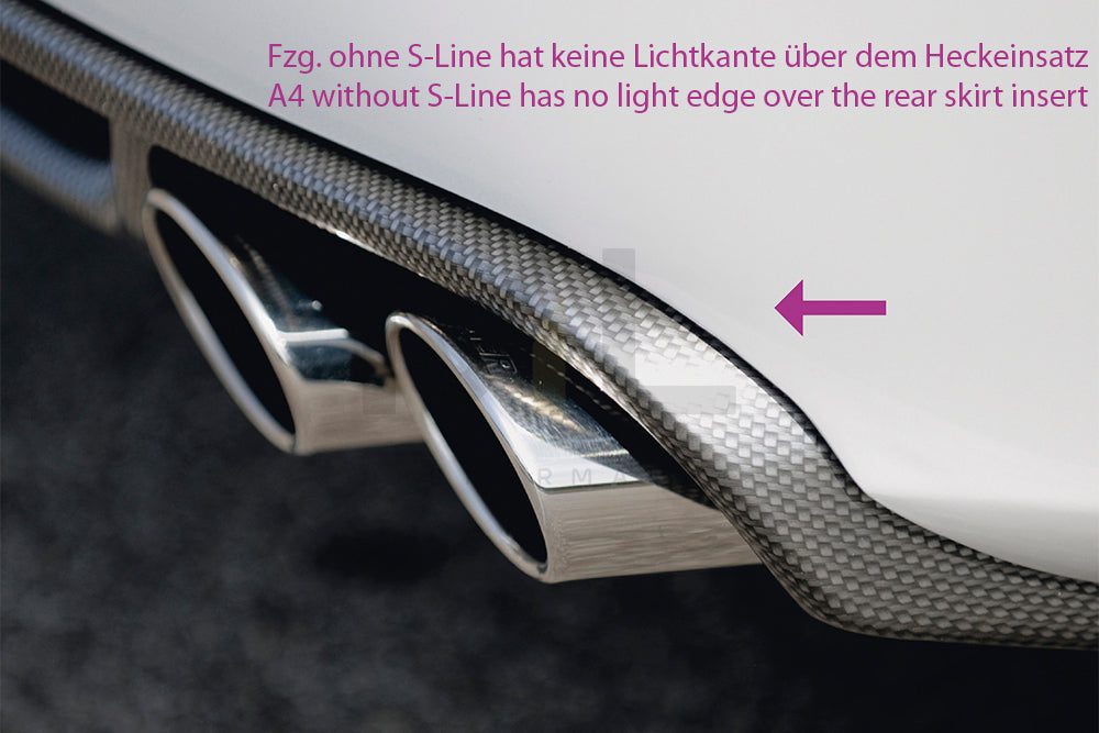 Rieger 00099082 Audi B8 B81 A4 Rear Diffuser 9 | ML Performance UK Car Parts