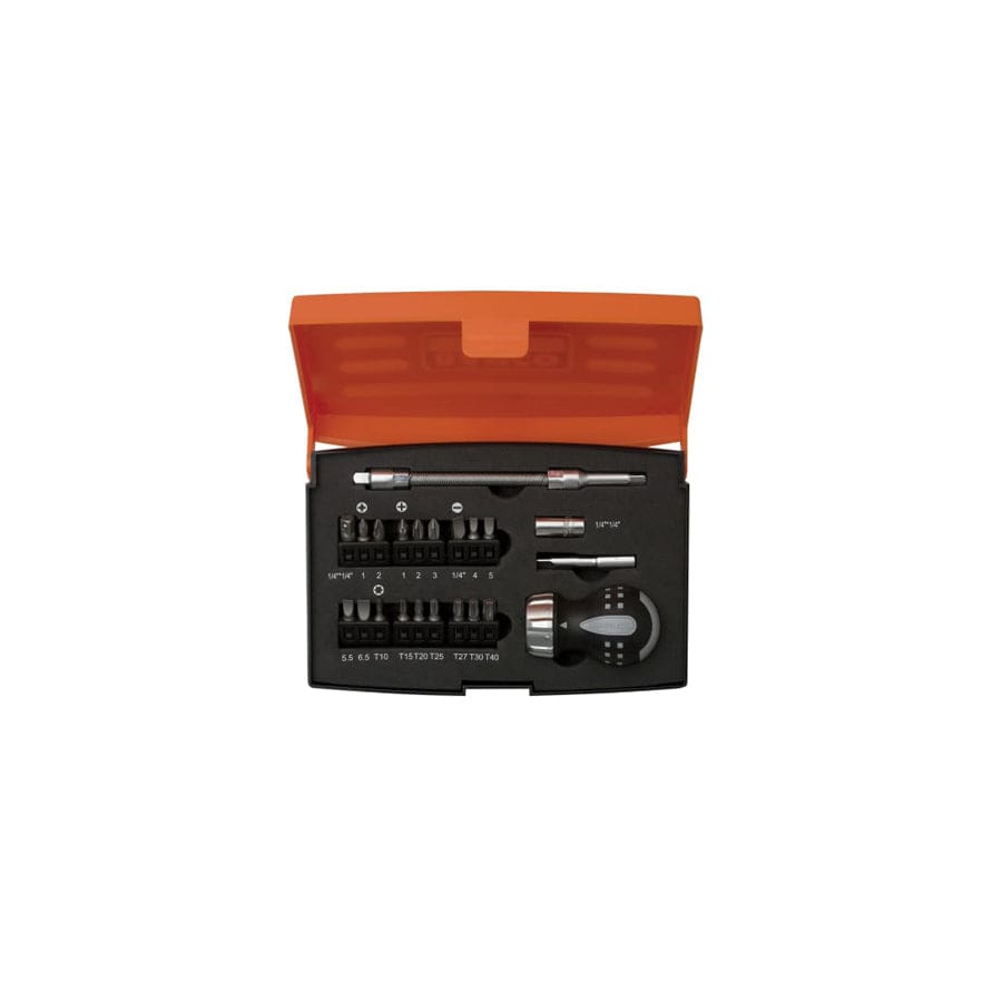 Bahco BAH808050S22 808050S-22 Stubby Ratchet Screwdriver Set, 22 Piece