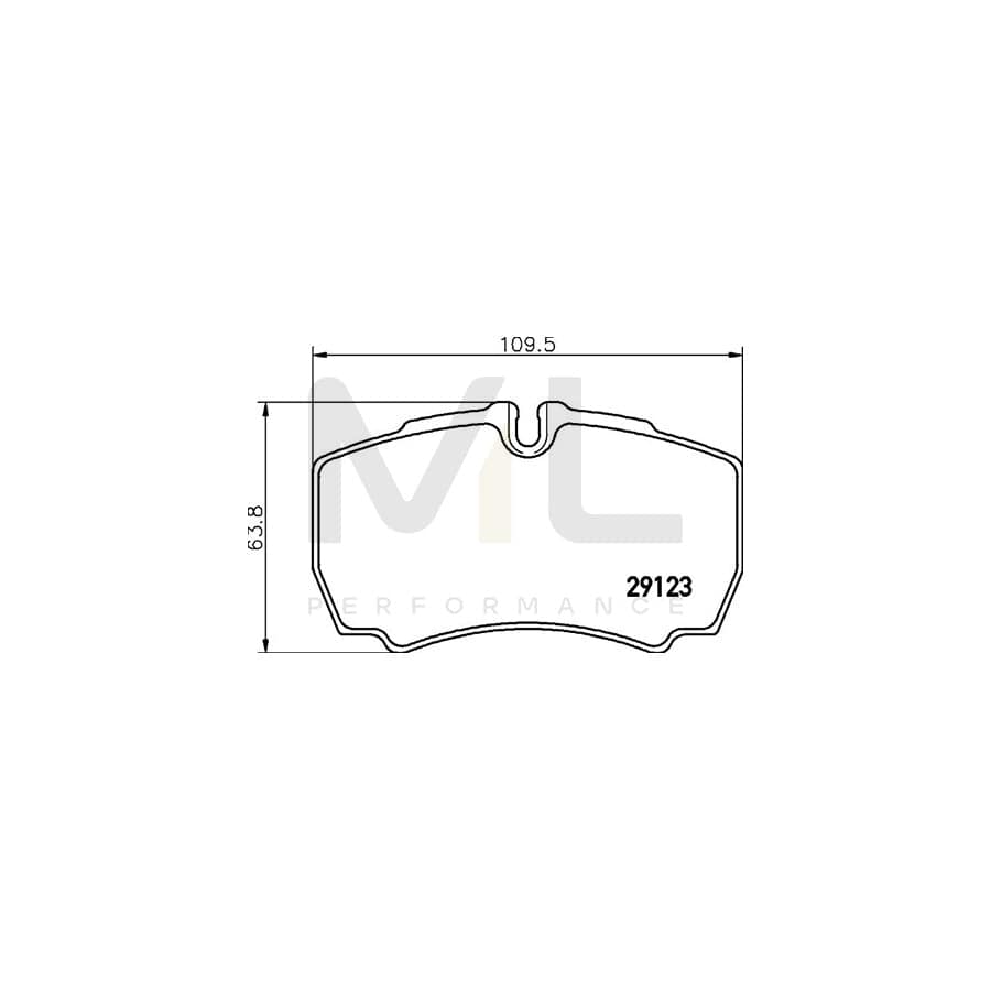 TEXTAR 2912370 Brake pad set for IVECO Daily Kit, incl. wear warning contact