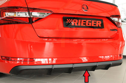Rieger 00079046 Skoda 3T 3V Superb III Rear Diffuser - RS4-Look 1 | ML Performance UK Car Parts
