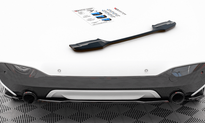 Maxton Design BM-X1-48-MPACK-RD1T Central Rear Splitter BMW X1 M-Pack F48 | ML Performance UK Car Parts