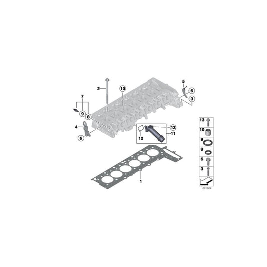 Genuine BMW 11128506603 F11 F01 F15 Cylinder Head Gasket Asbestos-Free 3-LOCH (Inc. X5 M50dX, 750LdX & 750dX)