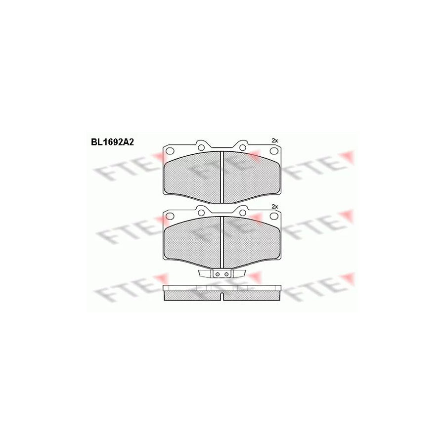 FTE Bl1692A2 Brake Pad Set for Toyota Hilux Pick-Up