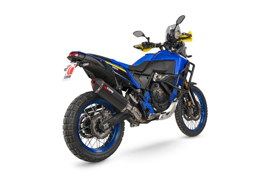Scorpion RYA125BCER Yamaha Tenere 700 World Raid Serket Parallel Slip-On - Black Ceramic Coated Sleeve | ML Performance UK UK