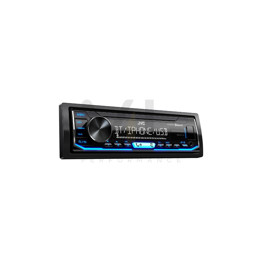 JVC KD-X351BT Car stereo 1 DIN, AOA 2.0, Made for iPod/iPhone, 14.4V, AAC, FLAC, MP3, WAV, WMA, Spotify
