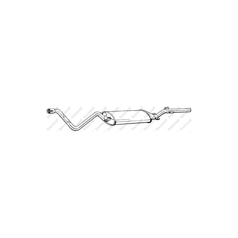 Bosal 286-245 Rear Silencer for VW Jetta Mk1 (16)