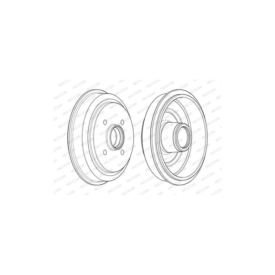 Ferodo FSL844 Brake Pad Set Fuse+ Technology, Not Prepared for Wear Indicator