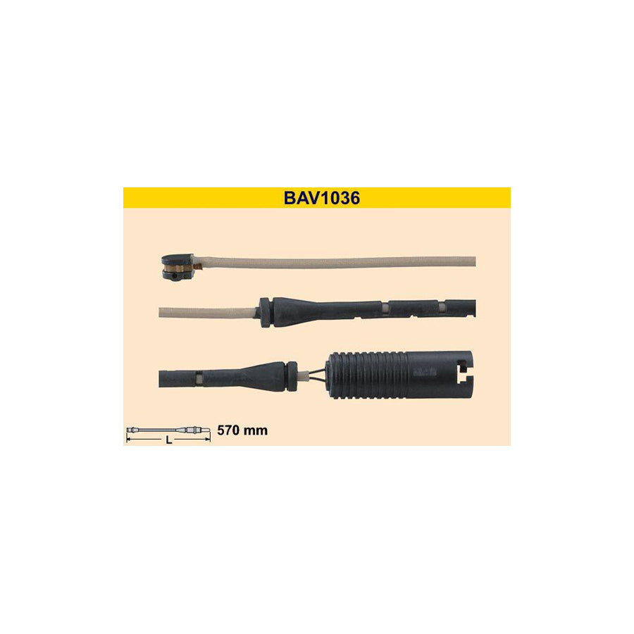 Barum Bav1036 Brake Pad Wear Sensor for BMW 7 (E38)