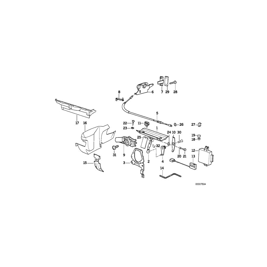 Genuine BMW 61311394328 E30 E39 Microswitch (Inc. 325i, 320i & 535i)