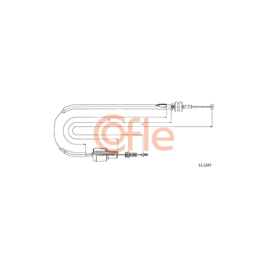 COFLE 11.1247 Throttle Cable