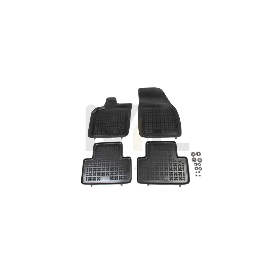 REZAW PLAST Tailored 200408 Floor mat set for VOLVO V50 (MW, 545) Elastomer, Front and Rear, Quantity: 4, Black