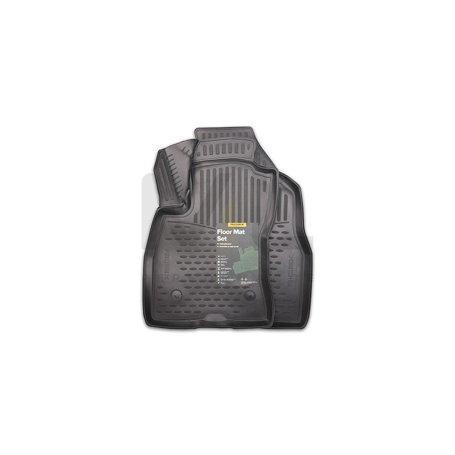 RIDEX Tailored 215A0384 Floor mat set for FIAT DOBLO Elastomer, Front, Quantity: 2, Black