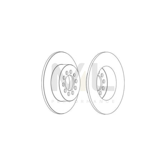Ferodo DDF1224-1 Brake Disc Solid  - Pair