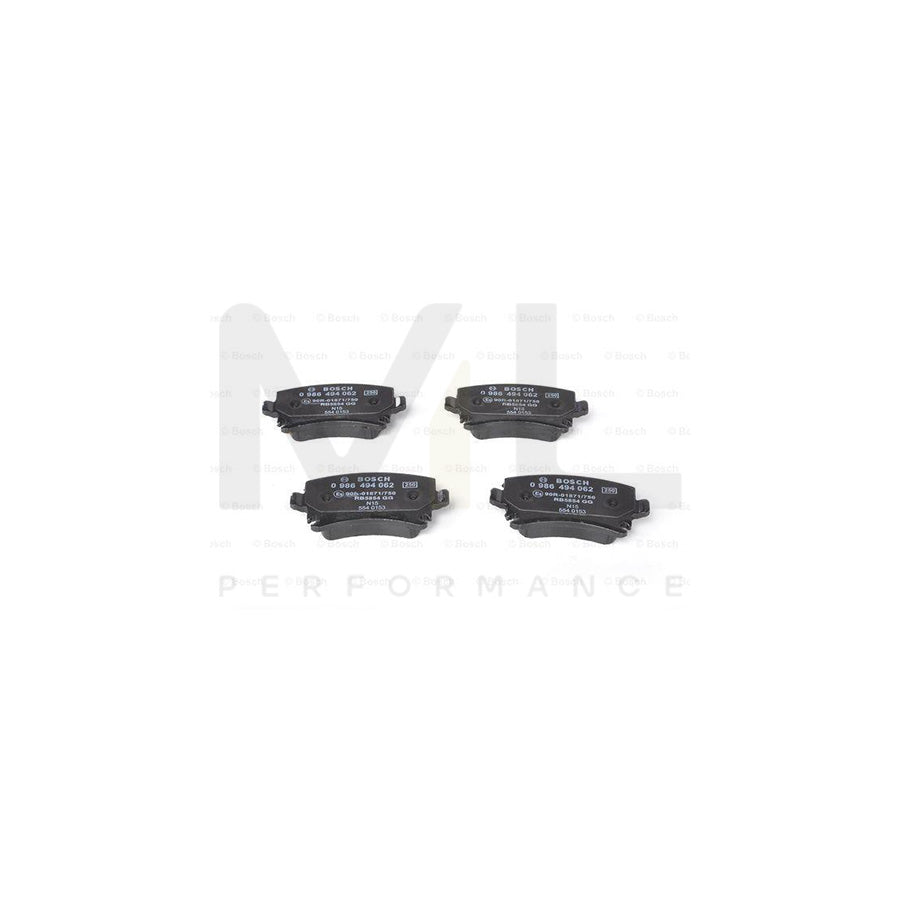 Bosch 0986494062 Brake Pad Set With Anti-Squeak Plate BP2700 | ML Performance Car Parts