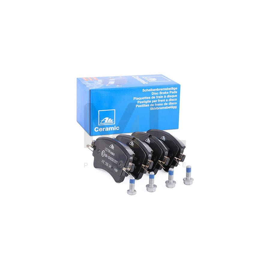 ATE 13.0470-2796.2 Brake pad set excl. wear warning contact, prepared for wear indicator, with brake caliper screws