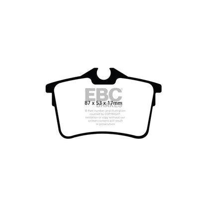 EBC PDKR239 Citroen Peugeot Ultimax Rear Brake Pad & Plain Disc Kit 2 | ML Performance UK Car Parts