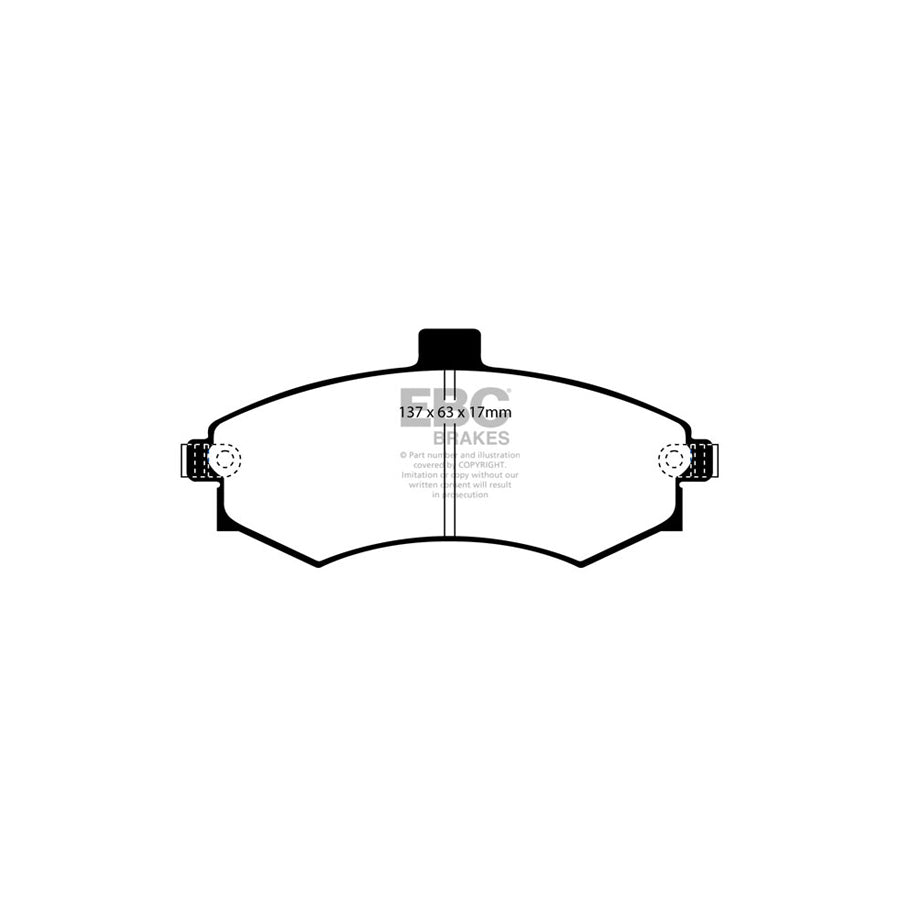 EBC DP21670 Hyundai Greenstuff Front Brake Pads - Sumitomo/Akebono Caliper (Inc. Elantra & Matrix) 2 | ML Performance UK Car Parts