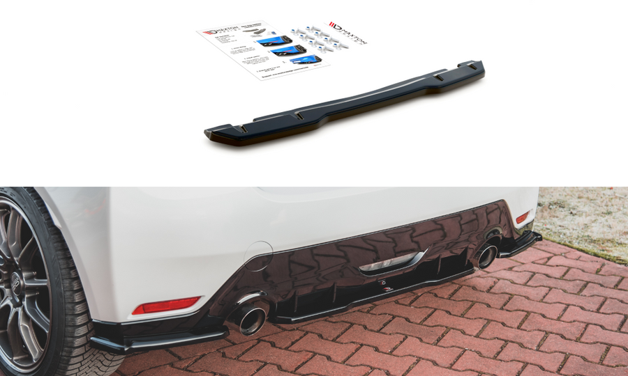 Maxton Design TO-YA-4-GR4-RD1T Central Rear Splitter Toyota GR Yaris MK4 | ML Performance UK Car Parts