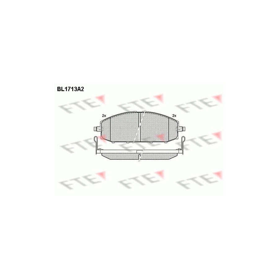 FTE Bl1713A2 Brake Pad Set for Nissan Patrol