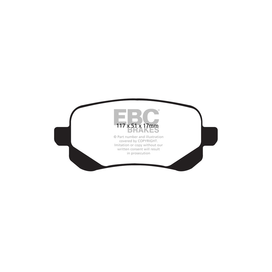 EBC DP1840 Chrysler Dodge Fiat Lancia Ultimax Rear Brake Pads (Inc. Grand Voyager, Journey & Freemont) 2 | ML Performance UK Car Parts