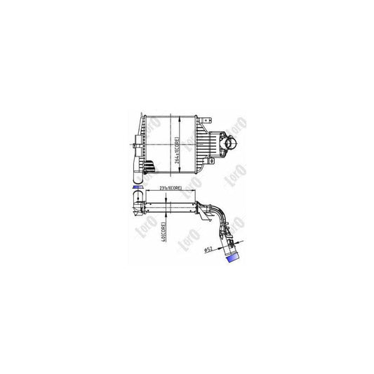 Abakus 0370180018 Intercooler