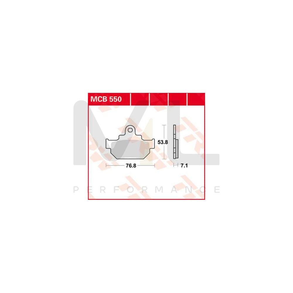 TRW Organic Allround Mcb550 Brake Pad Set