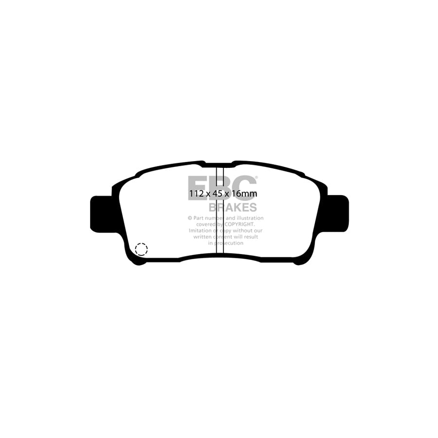 EBC PD01KF1505 Toyota Yaris (XP10) Greenstuff Front Brake Pad & Plain Disc Kit  2 | ML Performance UK Car Parts